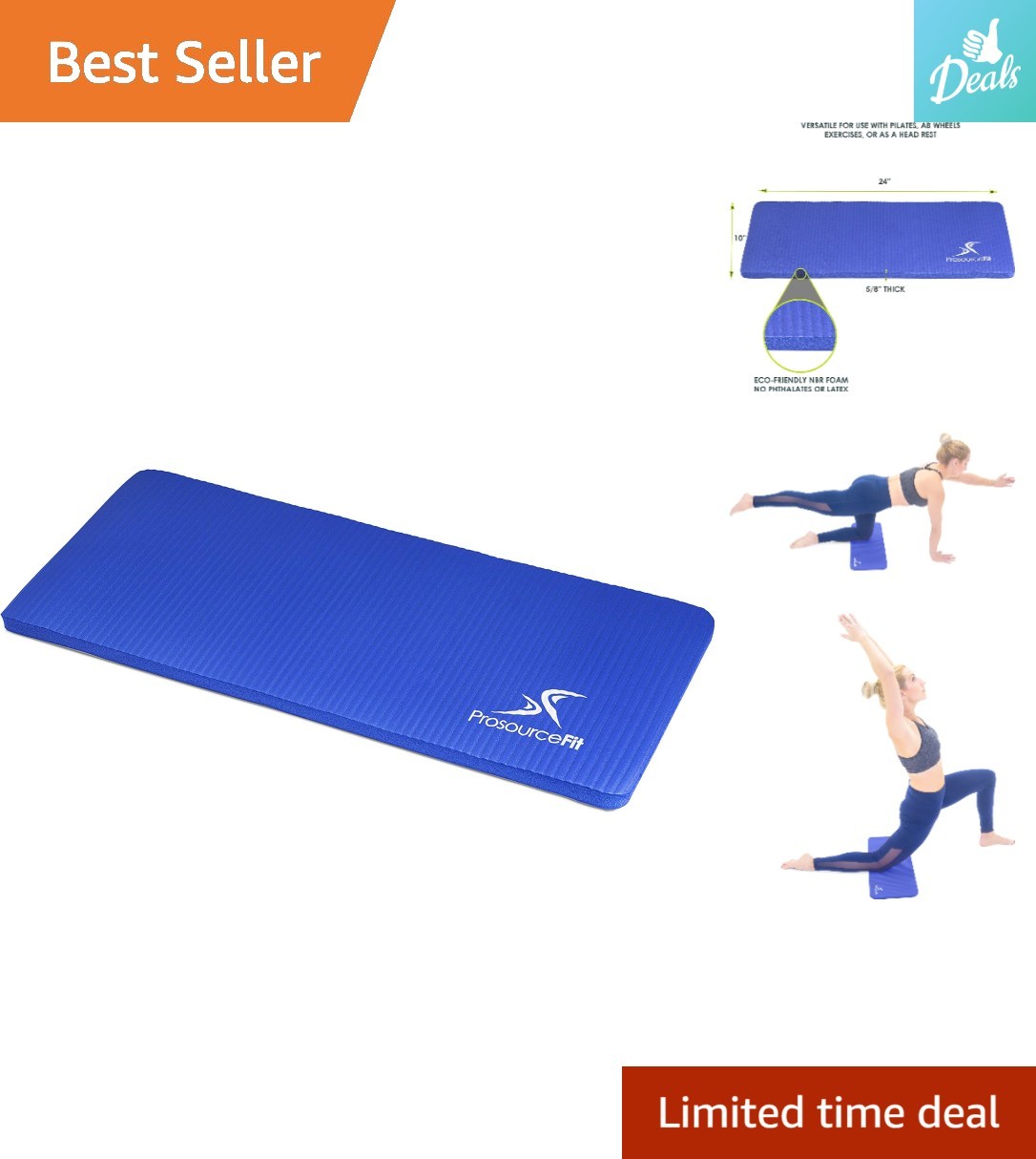 Versatile 15mm Knee & Elbow Pad for Yoga and Fitness – Comfort Anywhere You Go
