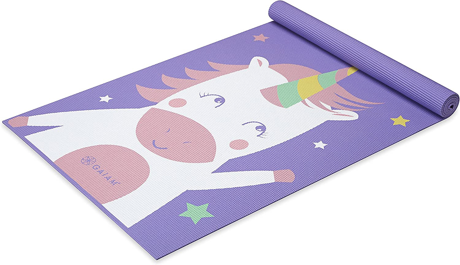 Gaiam Kids Yoga Mat Exercise Mat, Yoga for Kids with Fun Prints – Playtime for B