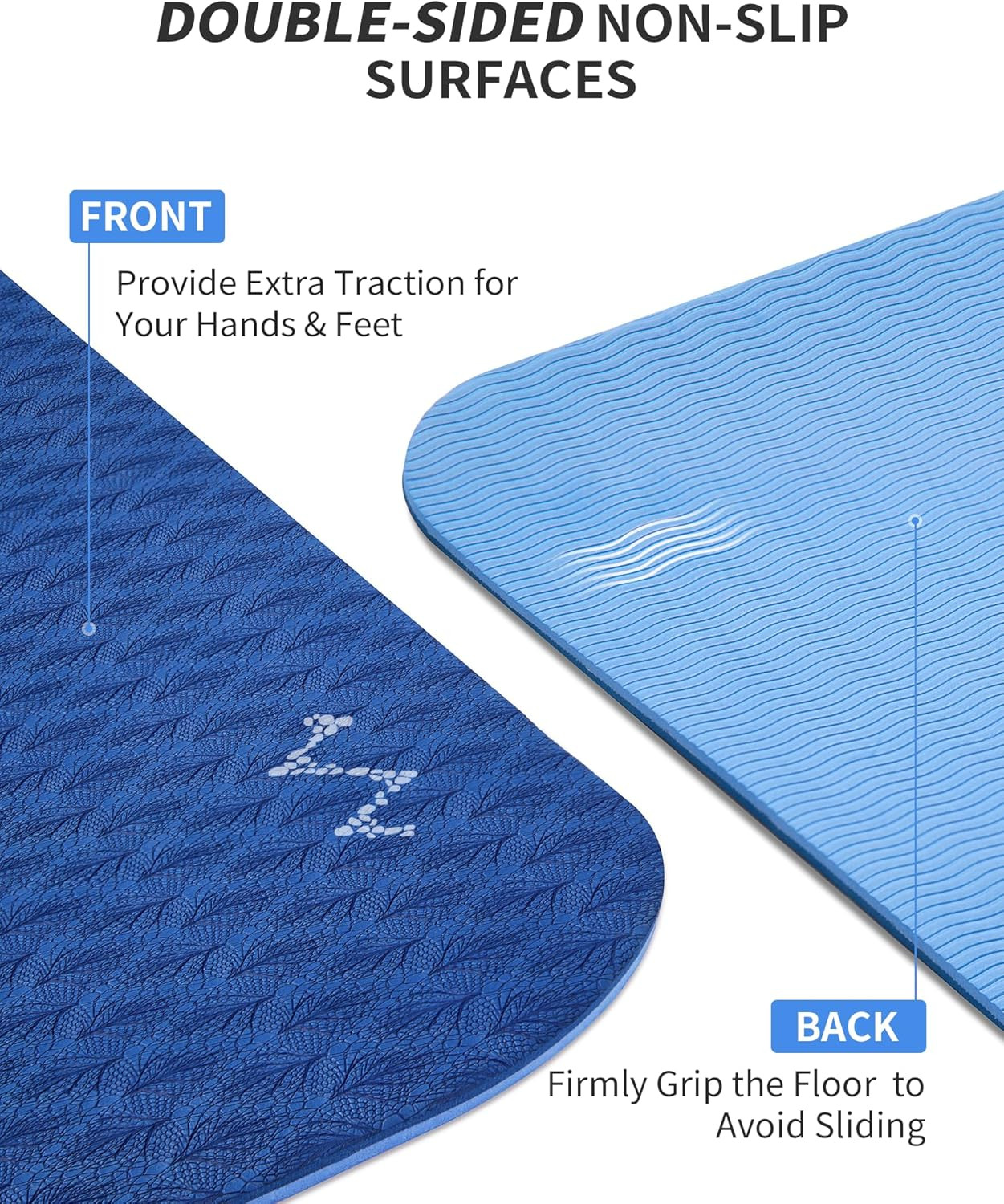 Yoga Mat 72″ X 48″ Large Workout Mat for Home Gym Flooring | 6Mm-12Mm (0.24″-0.4