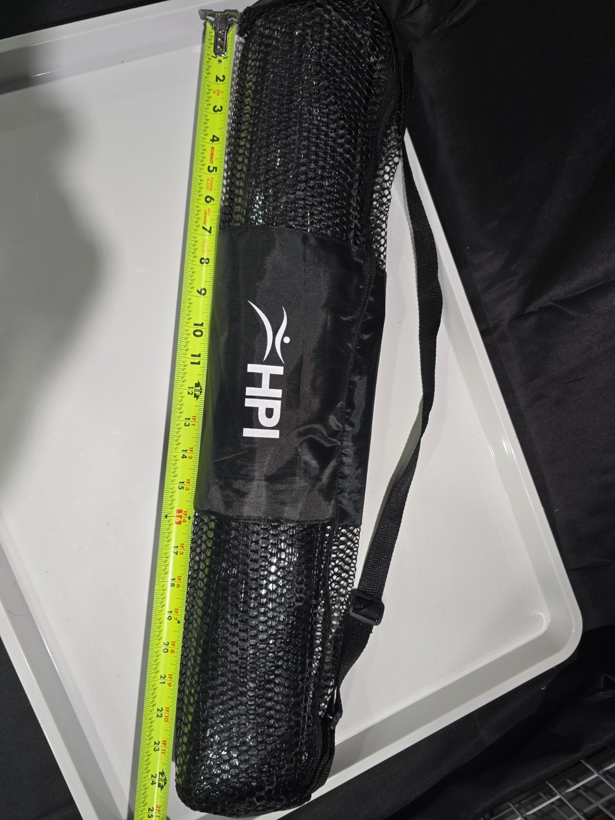 Brand New Light weight Black Yoga Mat with Carrier, Unbranded