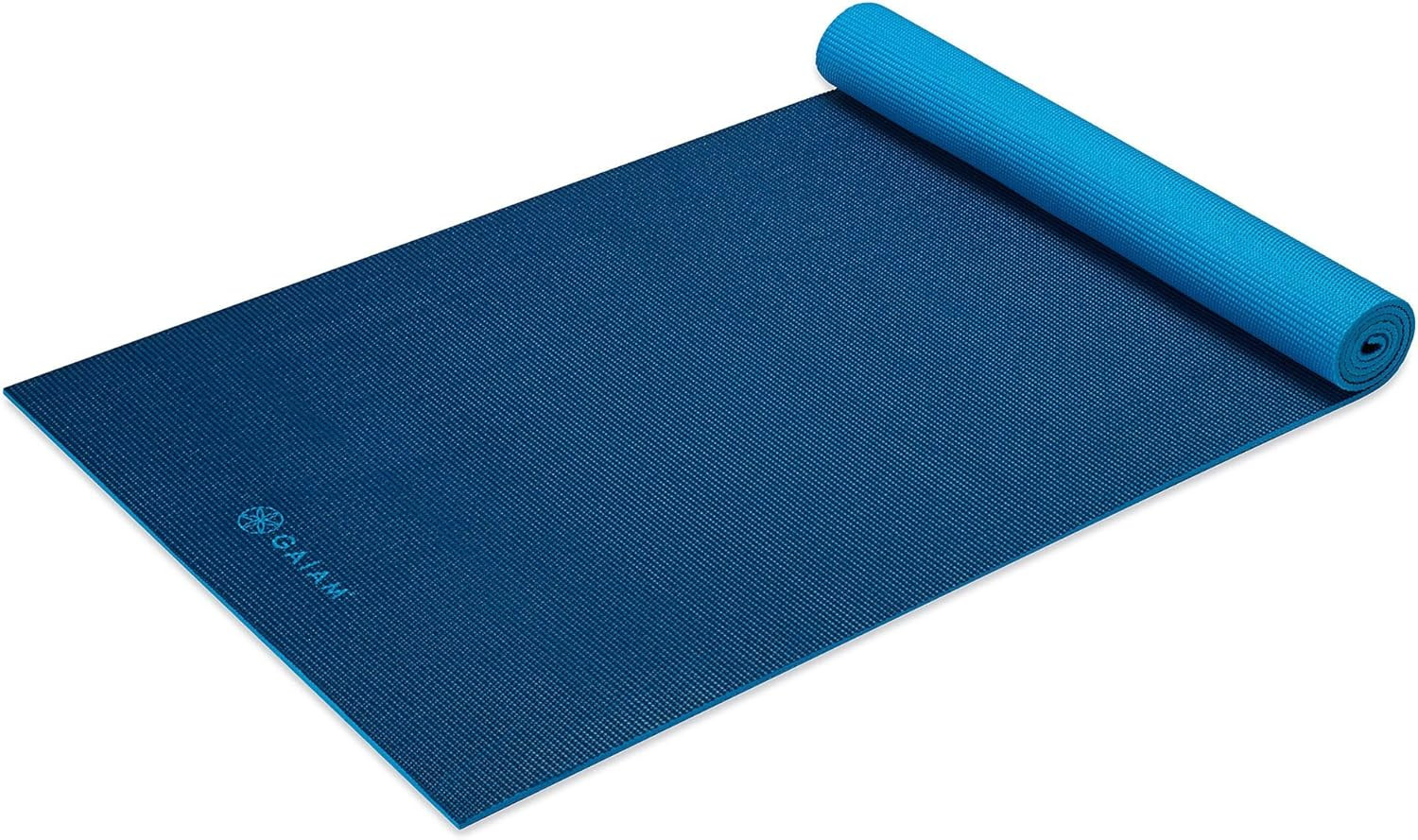 Gaiam Solid Color Yoga Mat, Non Slip Exercise & Fitness Mat for All Types of Yog