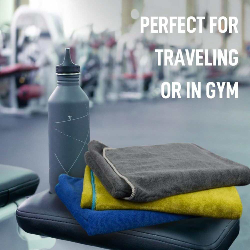 Microfiber Gym Towels Super Absorbent Compact Travel Workout Towel Quick Dry Cam