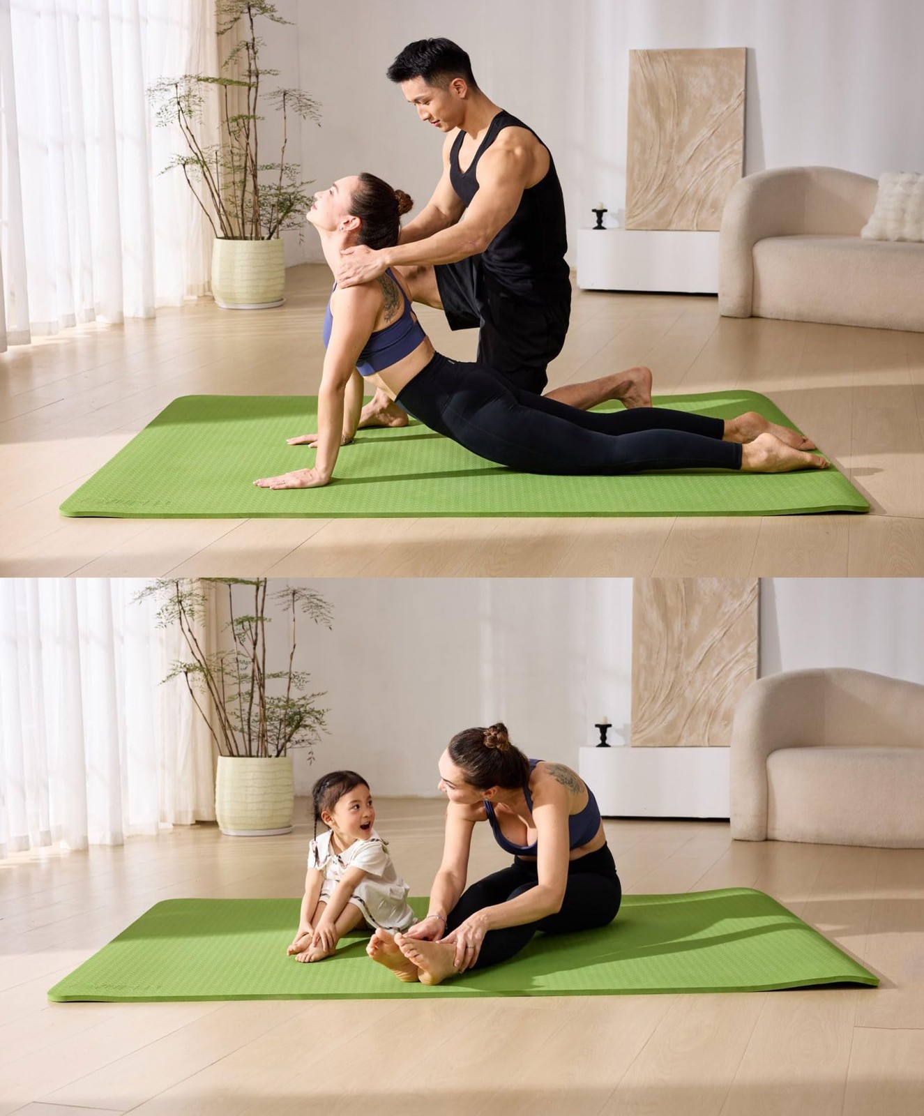 Yoga Mat XXL 200x130x1.5cm Non Slip TPE Gym Mat