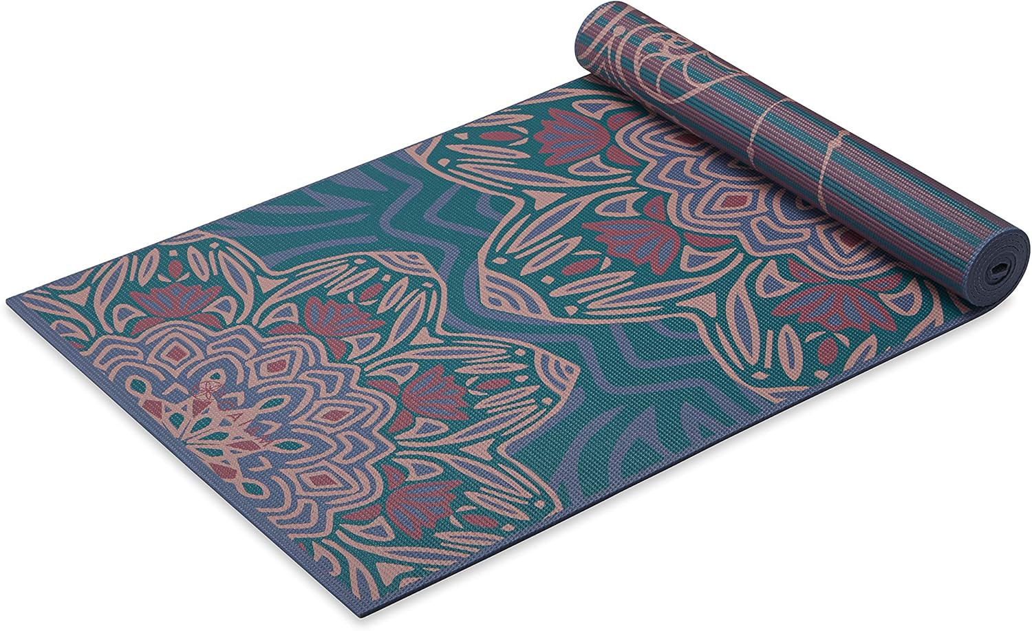 Gaiam Yoga Mat – Premium Print Reversible Extra Thick Non Slip Exercise & Fitnes