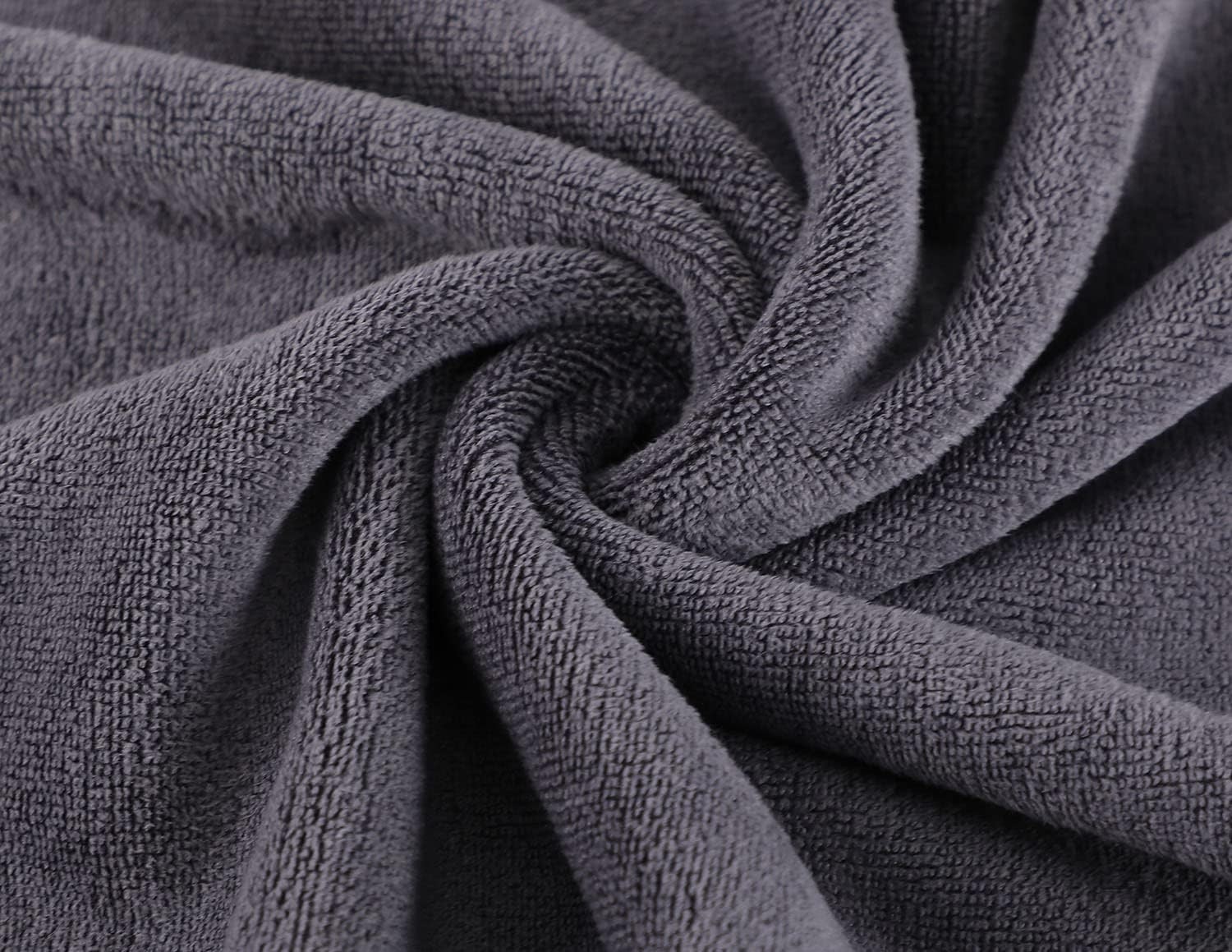 Microfiber Gym Towels Bigger Size Super 3P-15×31 inches, Grey+blue+purple