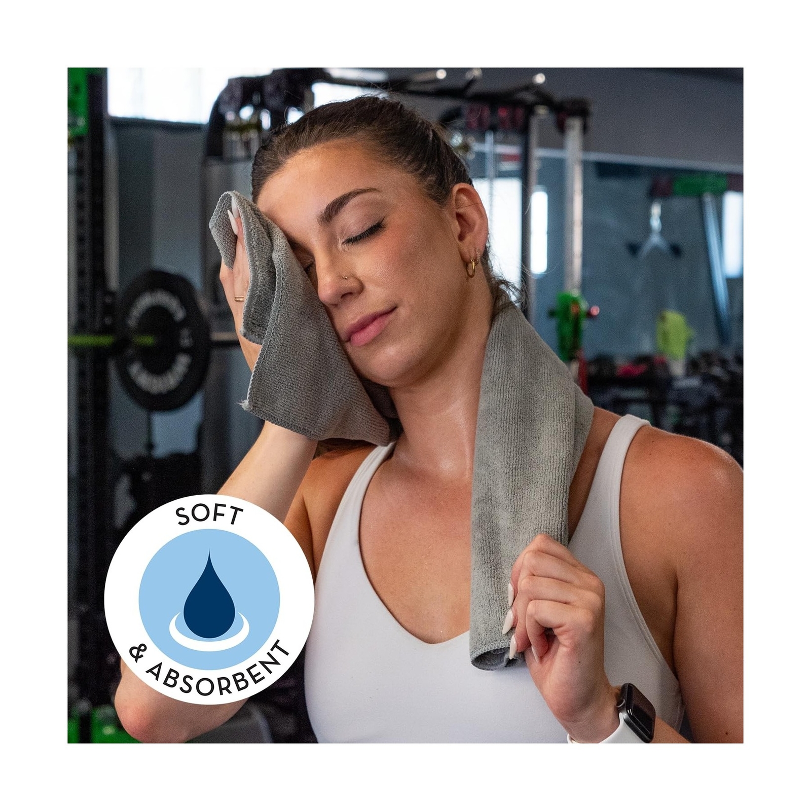 S&T INC. Microfiber Sweat Towel for Gym, Yoga Towel for Home Gym, Workout Tow…