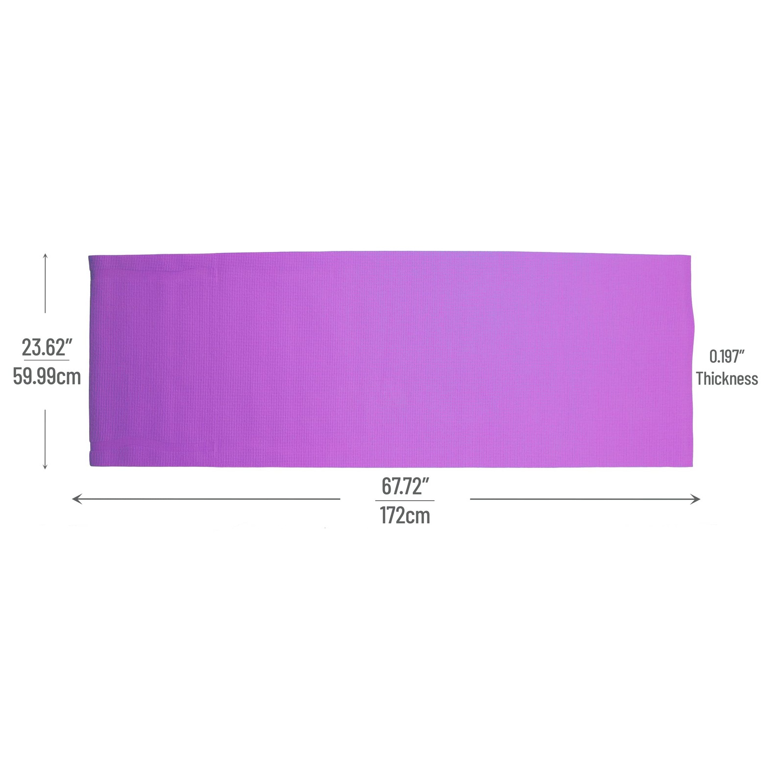 YOGAPVC-PUR All Purpose Extra Thick Yoga Fitness & Exercise Mats with Carryin…
