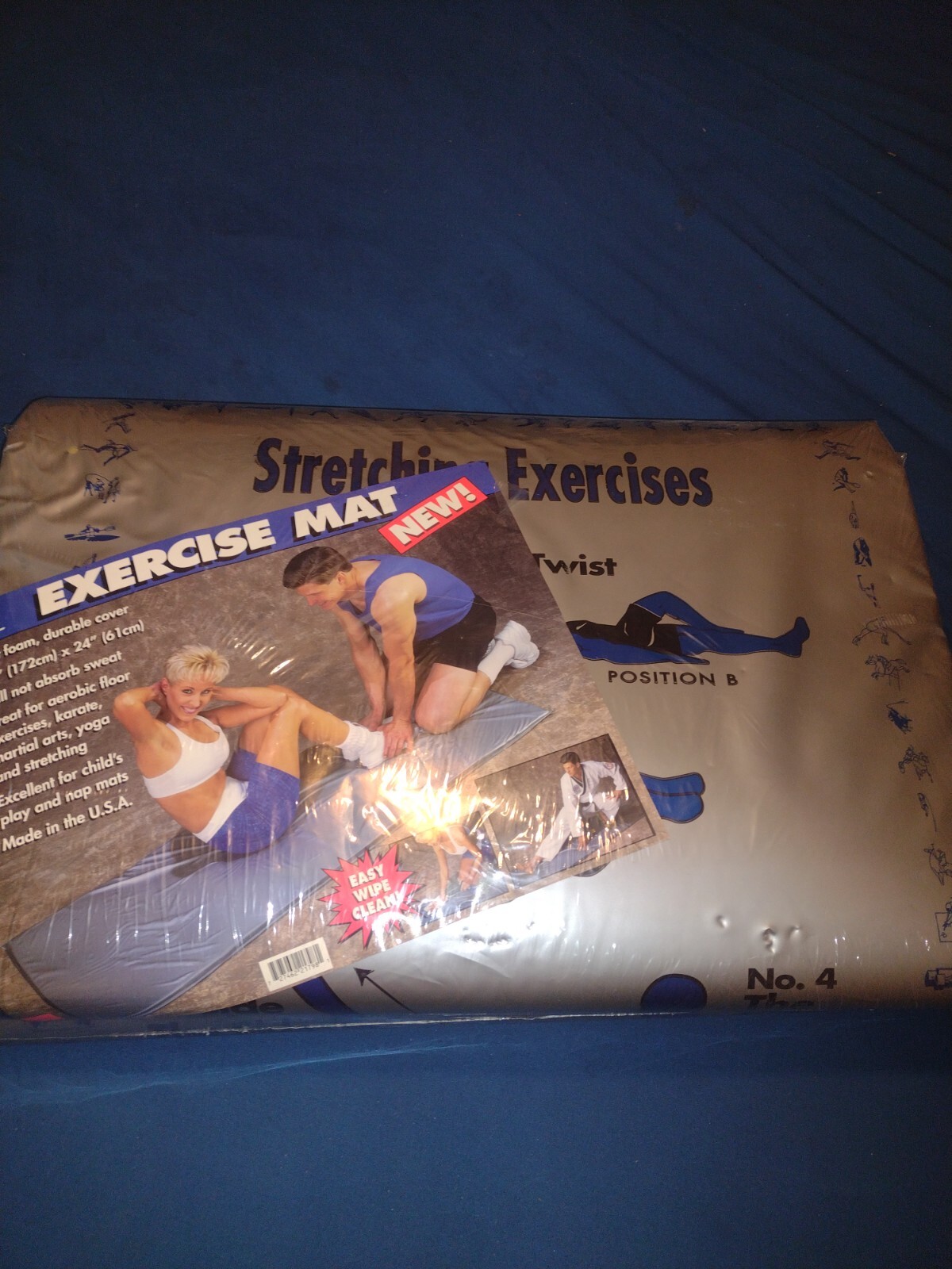 USA Fitness Exercise Mat Yoga Mat Pilates Workout Pad 68″ x 24″