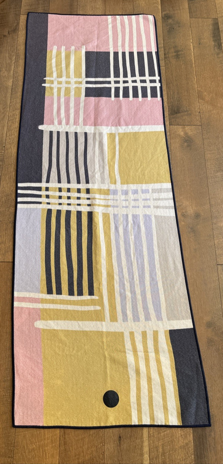 Manduka Yogitoes Skidless Yoga Mat Towel 24″ x 71” Plus Reprieve 3.0 Plaid Multi