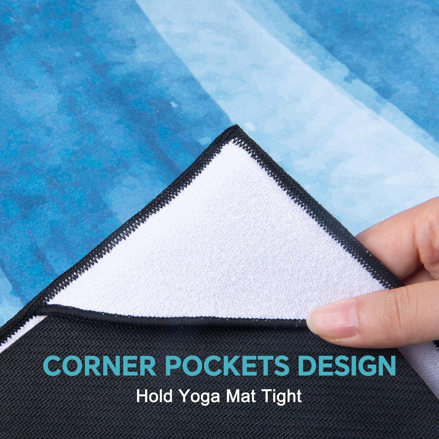 QiyI Non Slip Hot Yoga Towel 70×26 Festival Mandala