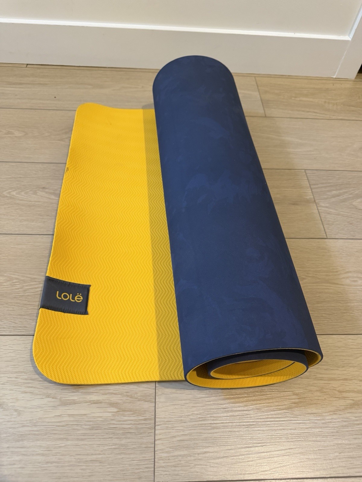 Lolë Yellow Travel Foldable Yoga Mat