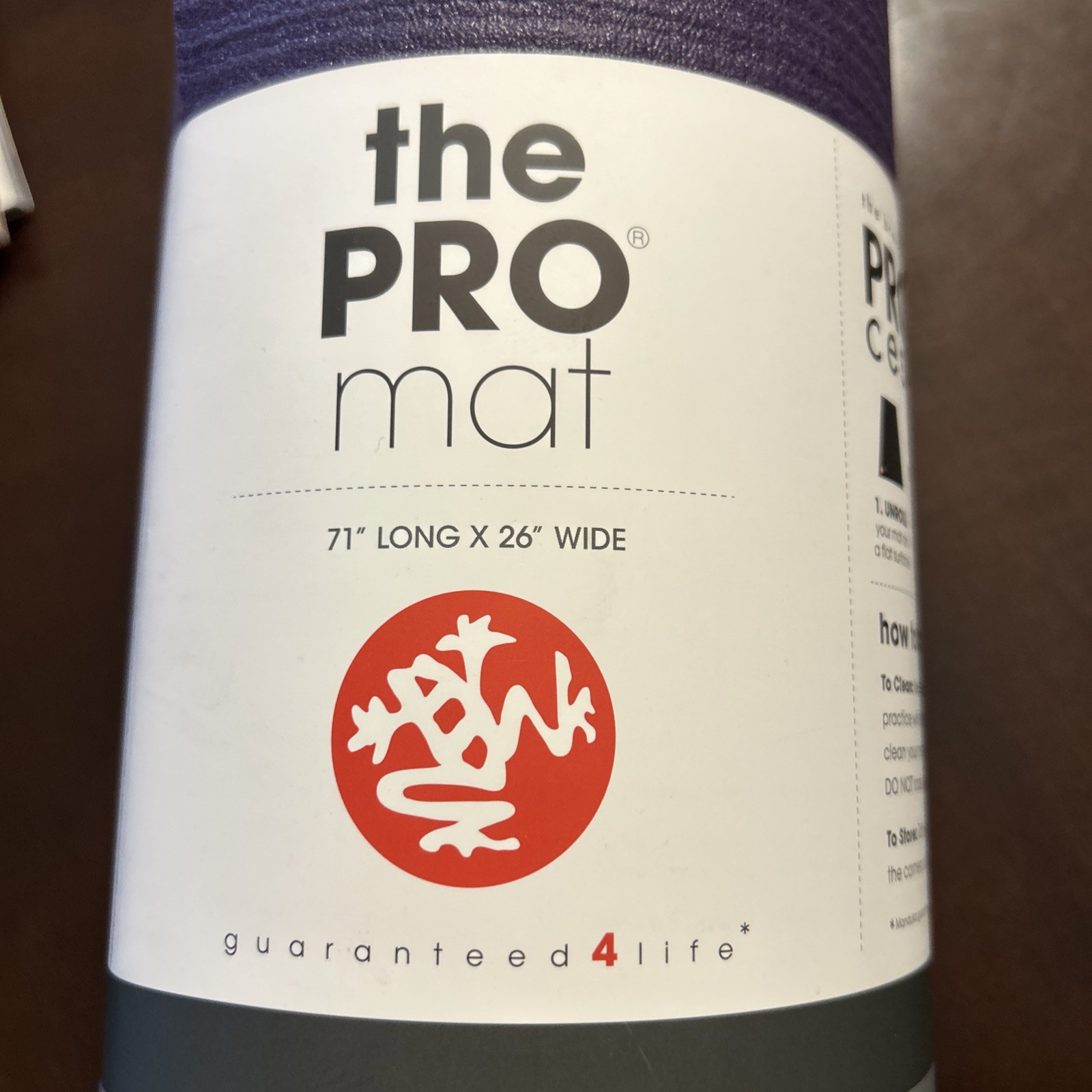 Manduka The Pro Mat Black Magic Purple Yoga Mat New 71″x26″x6mm Brand New