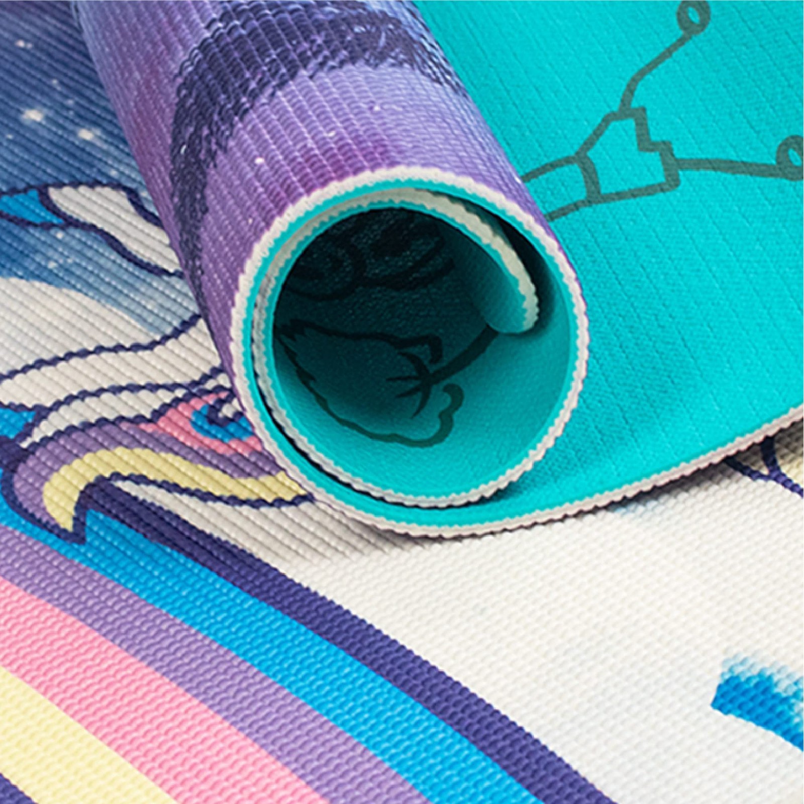 Childrens Yoga Mat,Eco-Friendly Printed Yoga, Exercise and Fitness Mat for Ki…