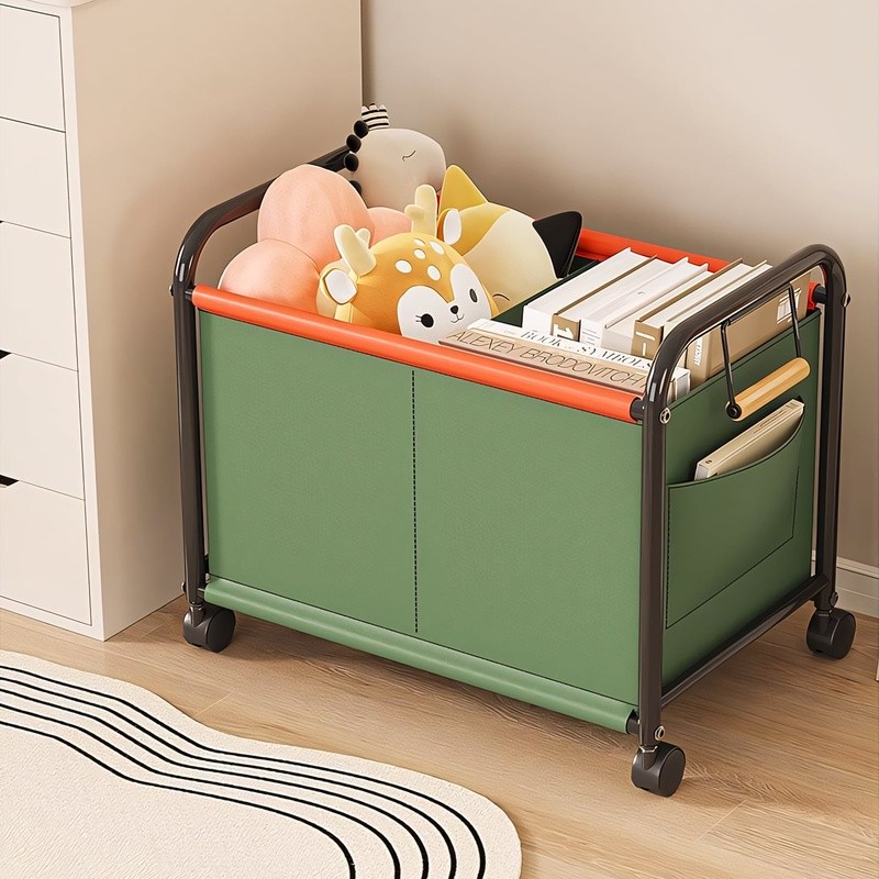 Portable Wheeled Home Gym Storage Rack Rolling Cart Yoga Mats Foam Rollers Toys