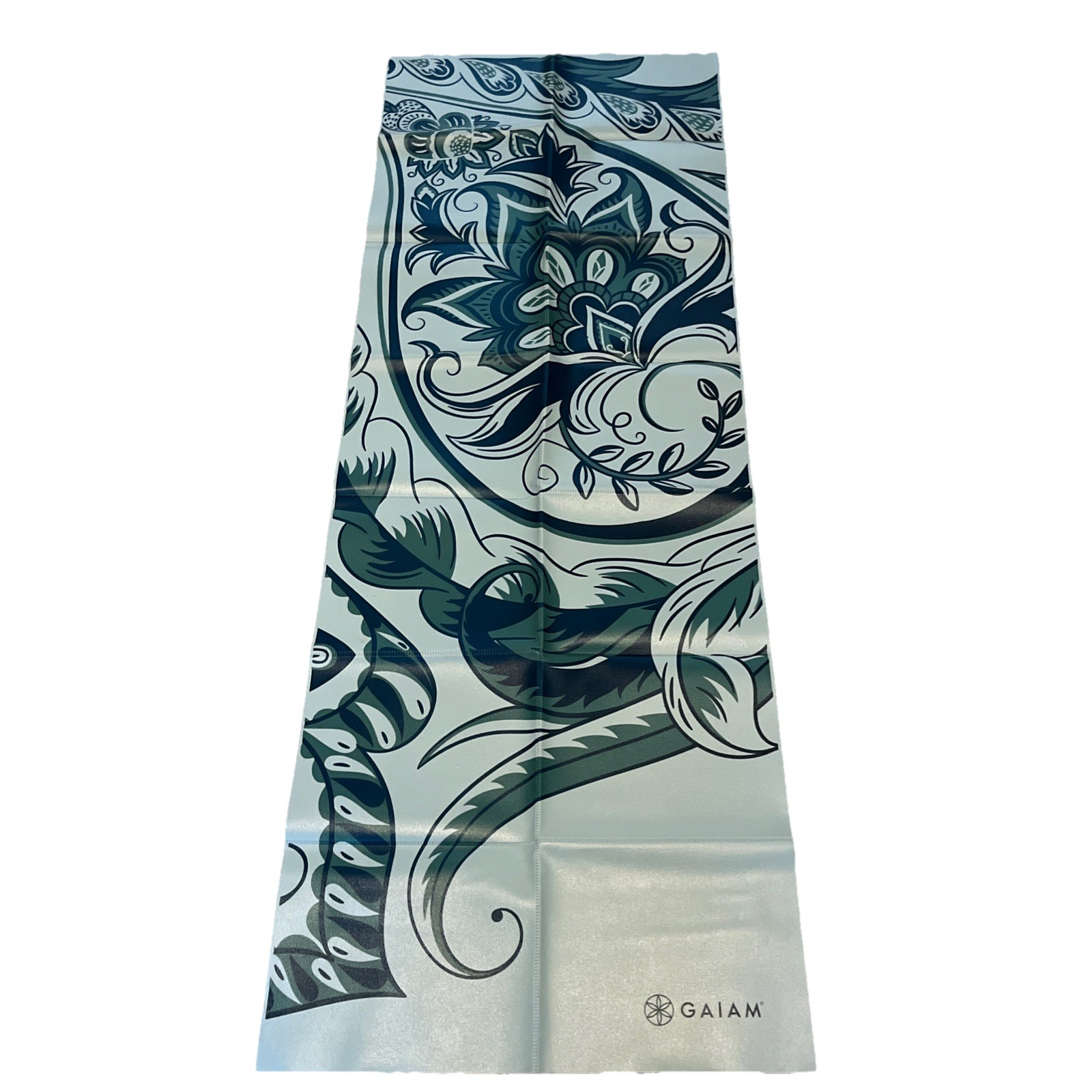 Gaiam Foldable Yoga Mat Super Compact Lightweight Icy Paisley great condition