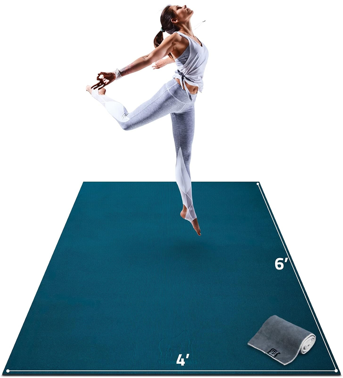Gorilla Mats 6×4 Foot Extra Thick Yoga Mat Non Slip
