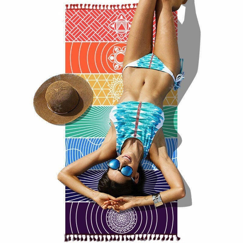🏖️(New) Beach Mat, Yoga Mat or Wall Tapestry