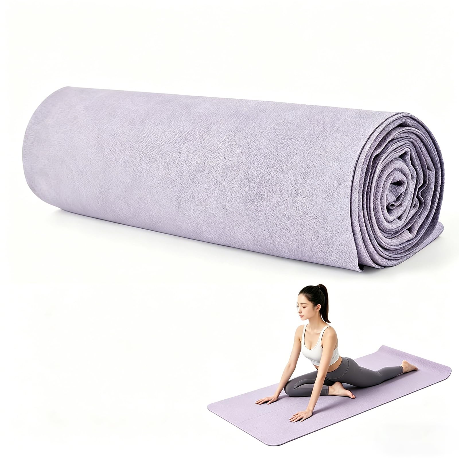 Yoga Mat Towel Non Slip Soft Sweat Absorbent Quick Dry Microfiber Pilates Towel