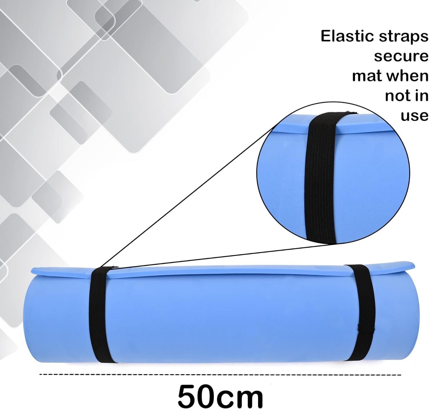 Extra Thick Yoga Mat Foam 8mm Non Slip Exercise Fitness Gym Workout Mat