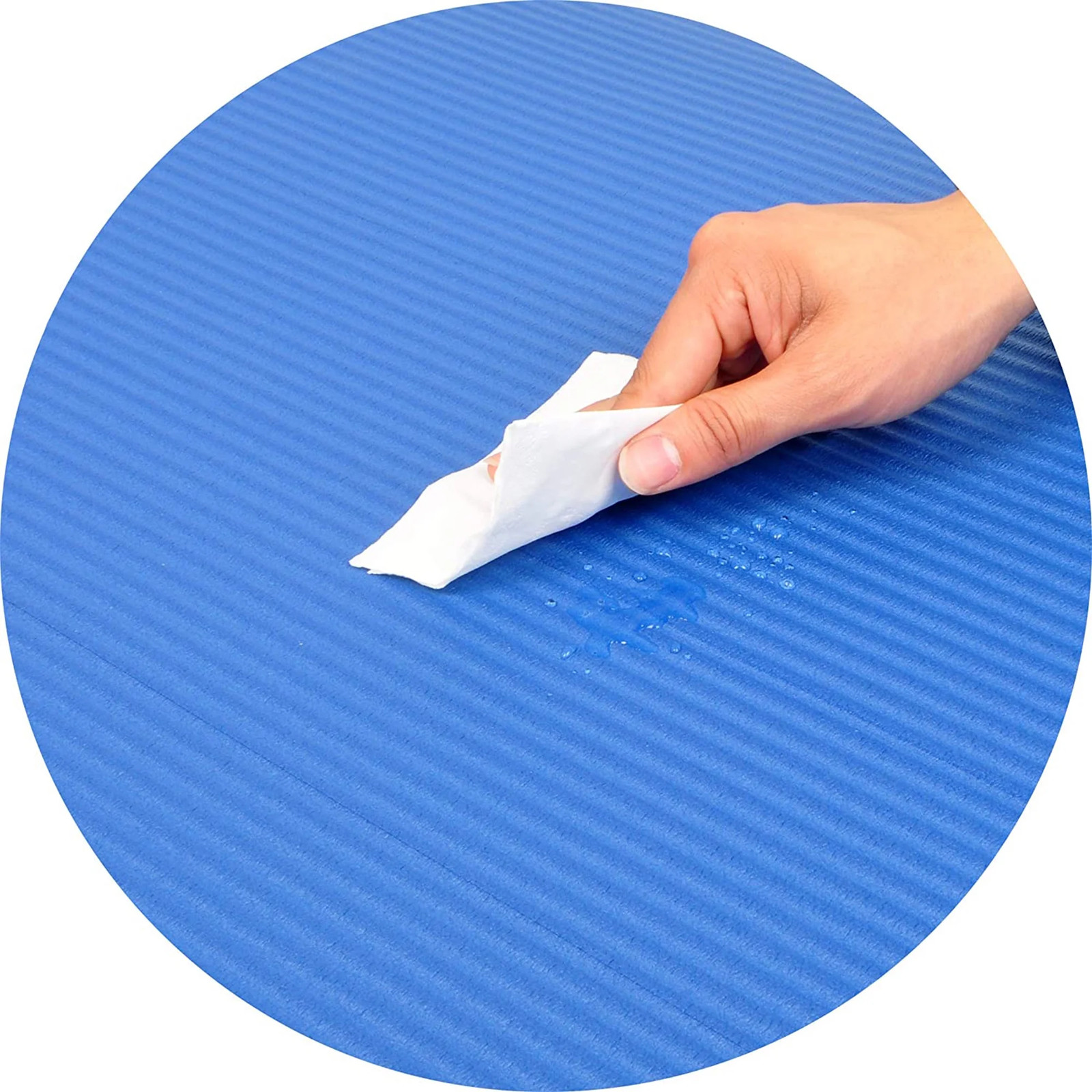 All-Purpose 1-Inch Extra Thick High Density Anti-Tear Exercise Yoga Mat with Car