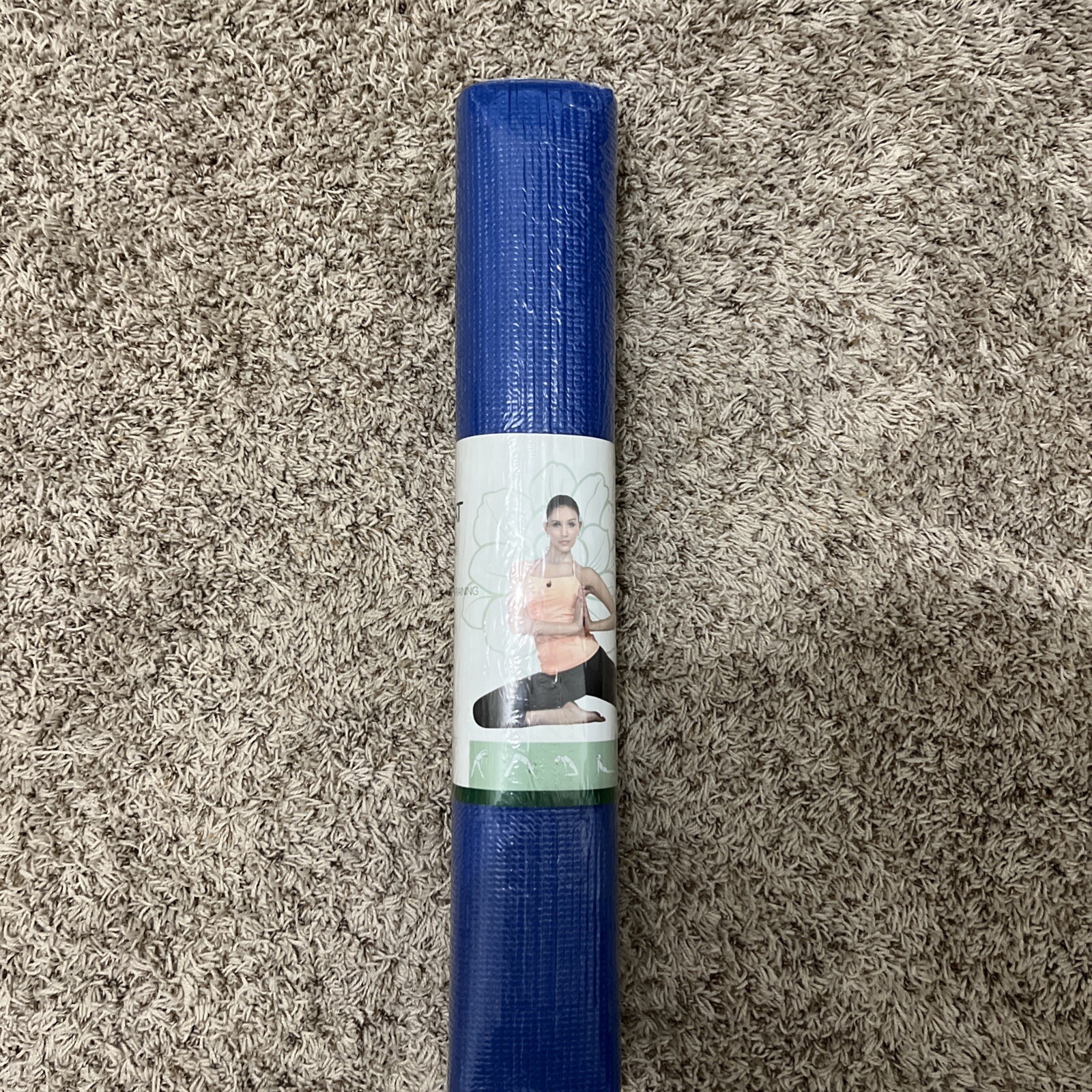 Gaiam Classic Yoga Mat 3MM Lakeside Blue Lightweight Portable Non-Slip
