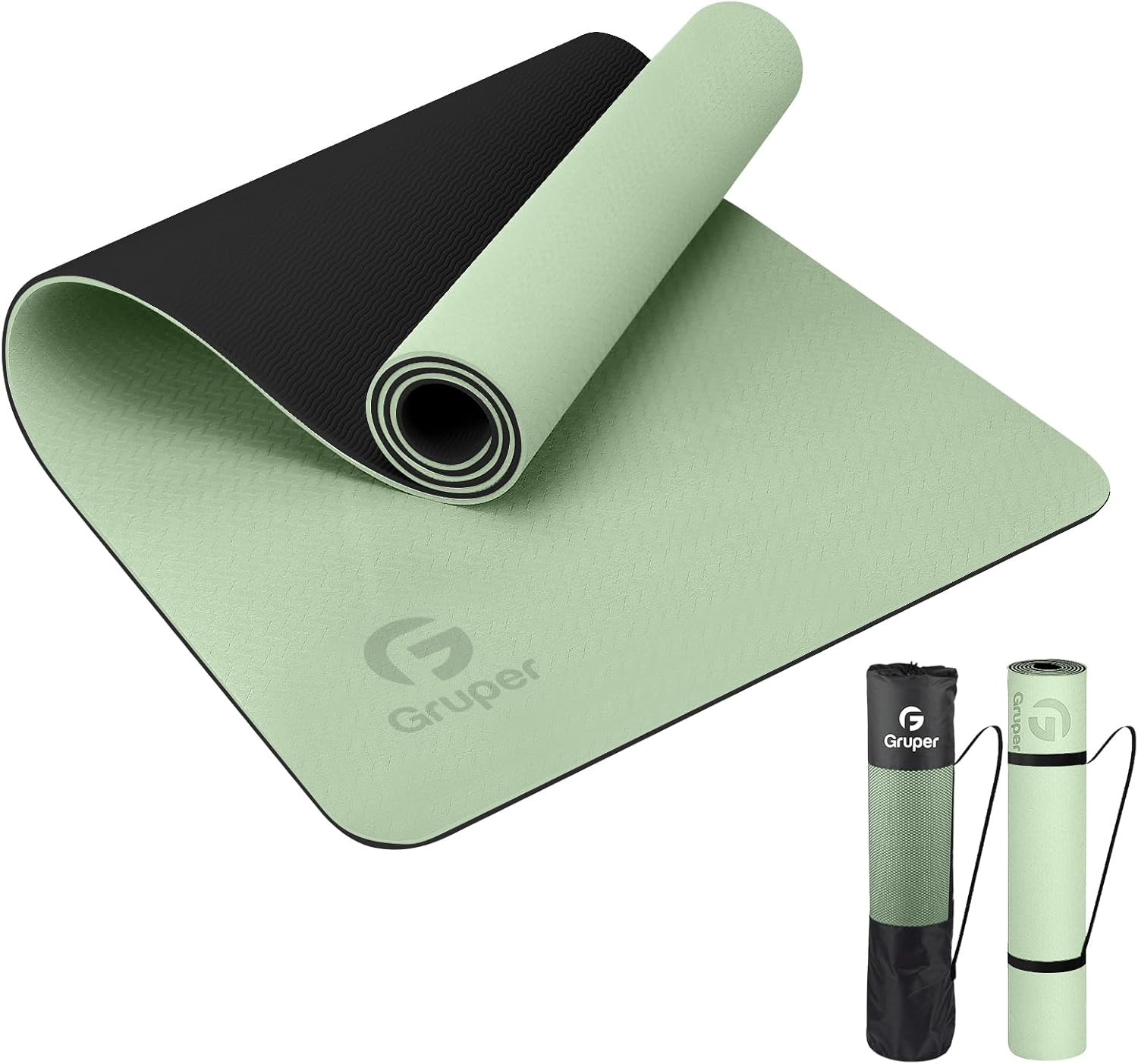 Esterilla yoga antideslizante ecologica fitness correa para mujeres pilates