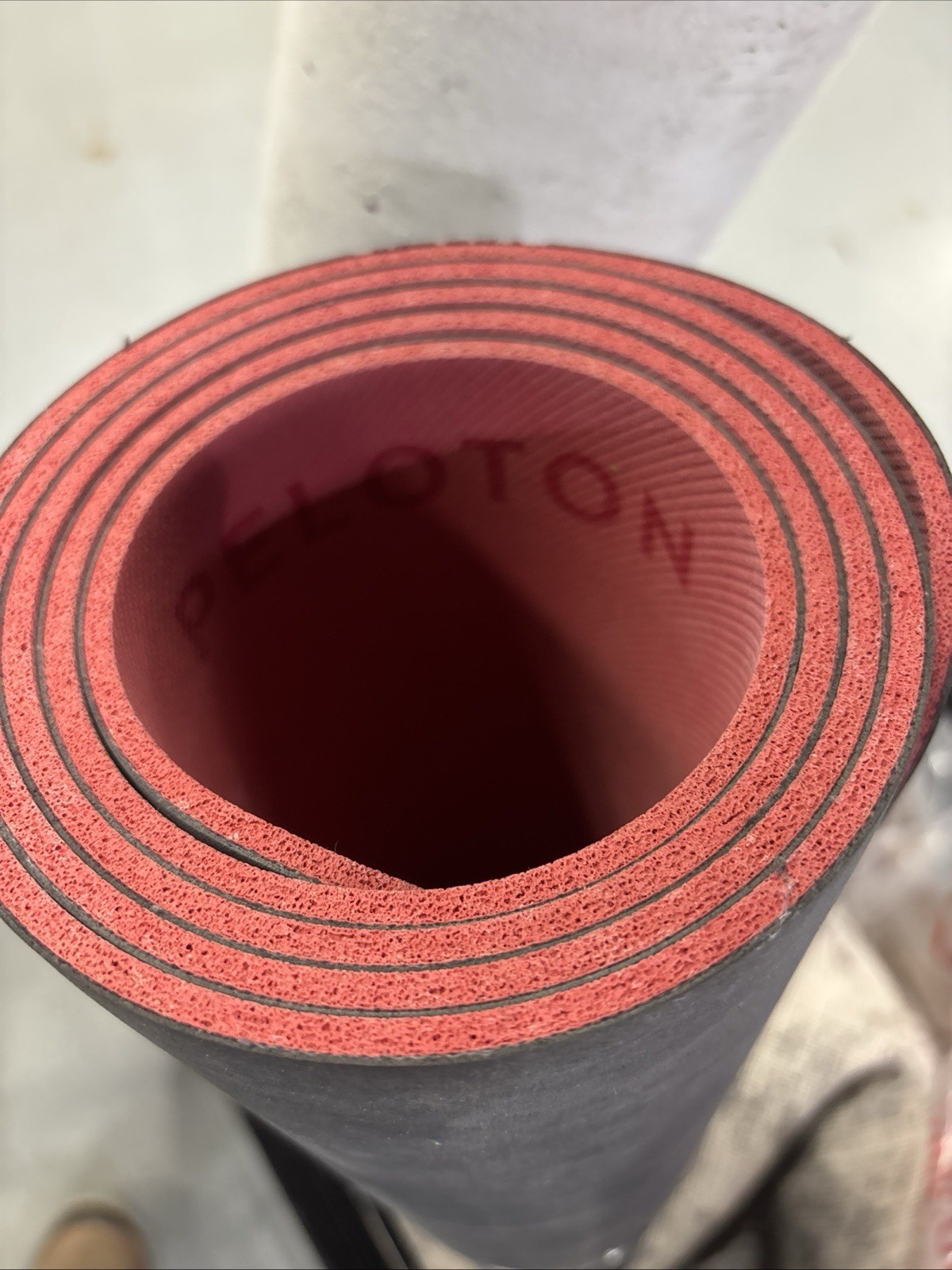 Peloton Reversible Workout Mat 71″ x 26″ Black And Red New