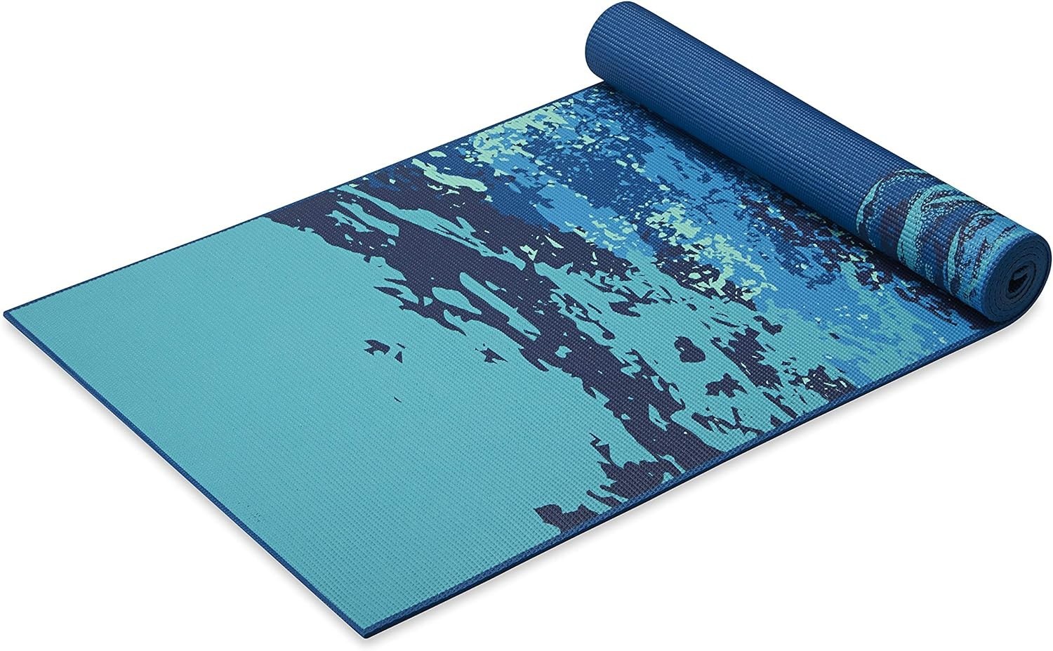 Gaiam Yoga Mat – Premium 6Mm Print Reversible Extra Thick Non Slip Exercise & Fi