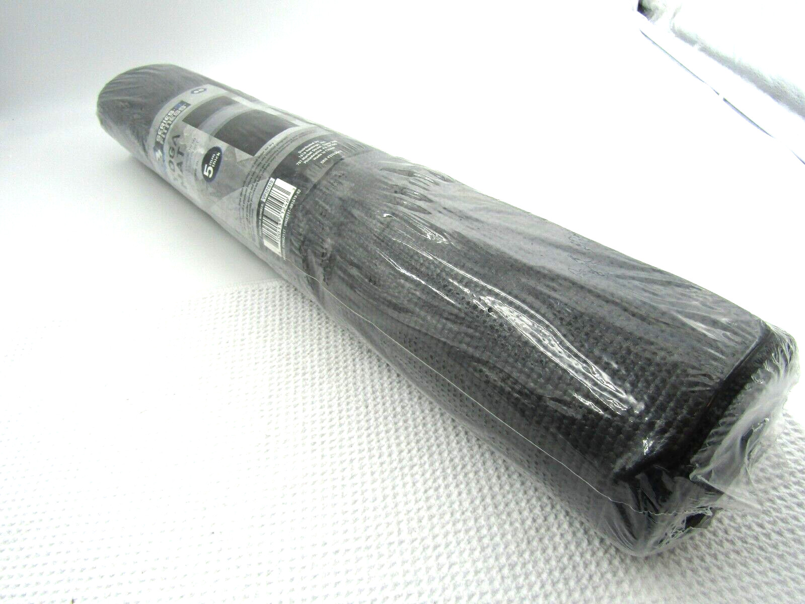 Yoga Mat Black Pilates Fitness Exercise Health Women Men Children