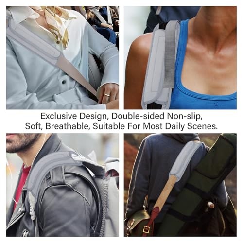 Universal Shoulder Pad for Bags Non-Slip Thick Enhance The Comfort Large Grey