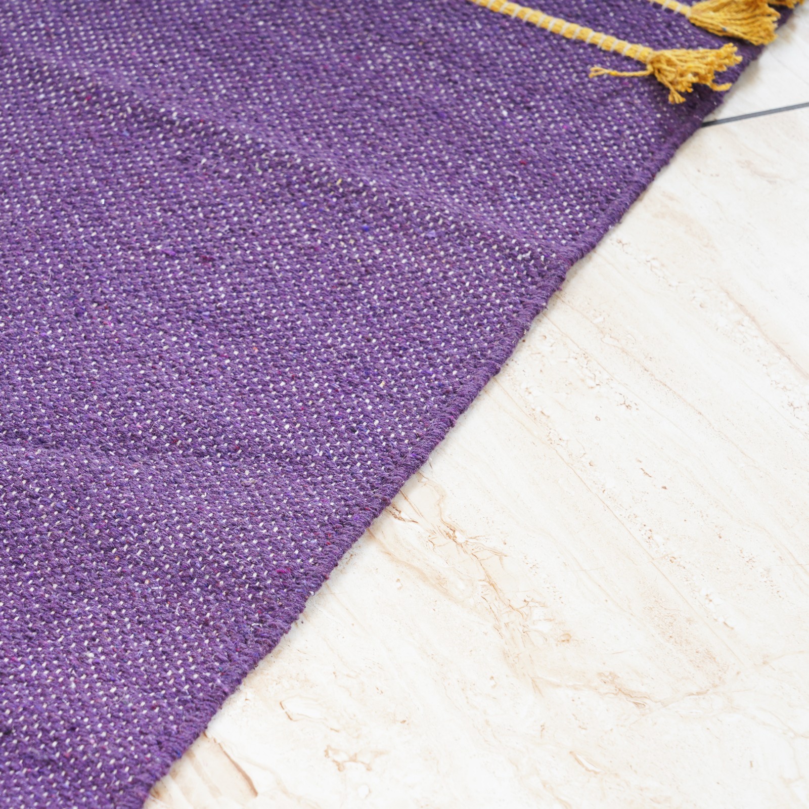 Premium Handwoven Cotton Yoga Mat Soft Eco Friendly Meditation Exercise