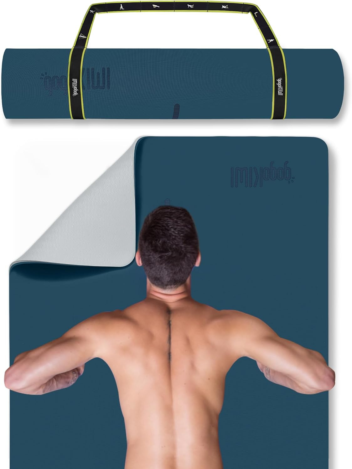 Extra Wide Yoga Mat for Men Women (72″L X 36″W) Non Slip Fitness & Exercise Mat