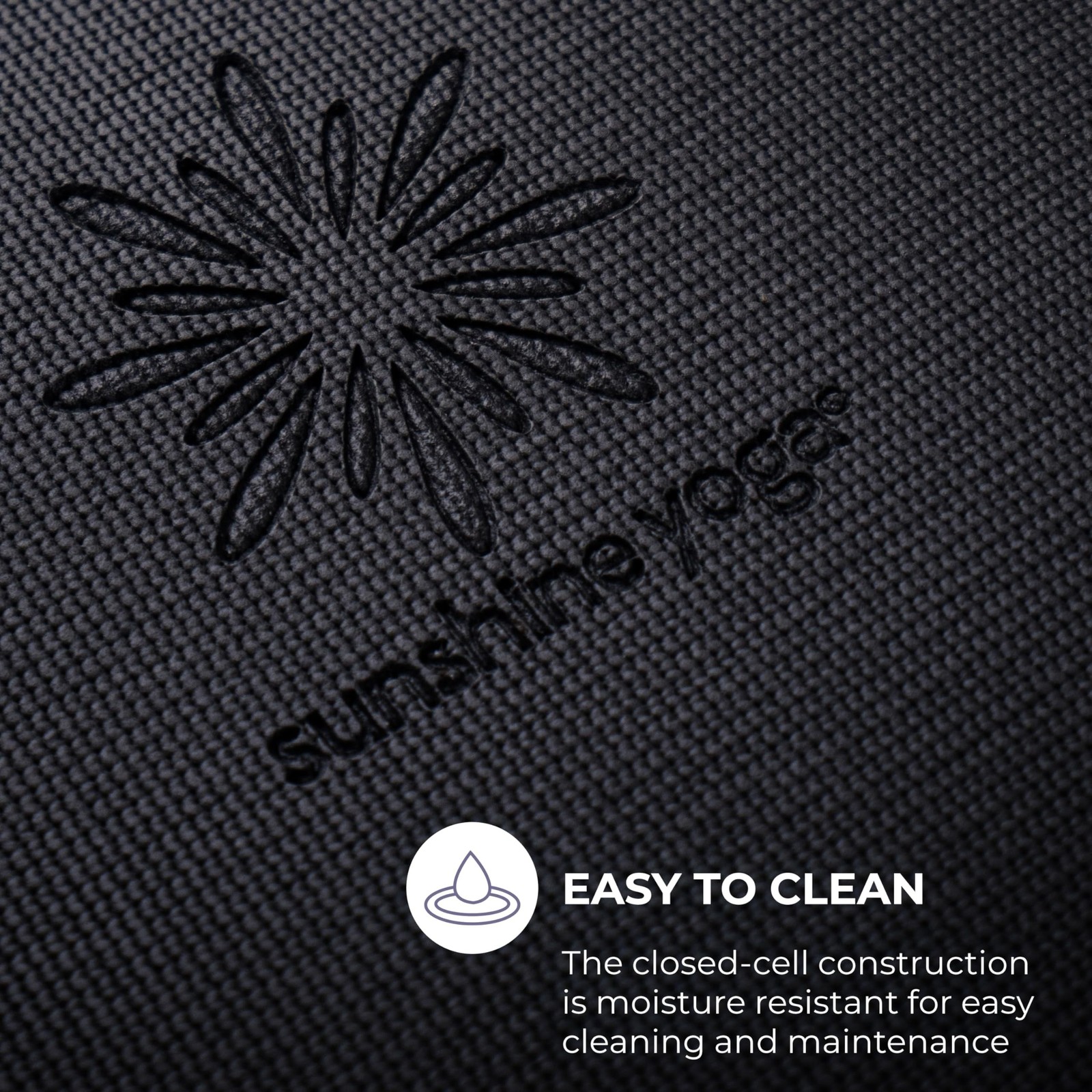 Voyage 5mm Studio Yoga Mats, 6 Pack, 72x24in Black