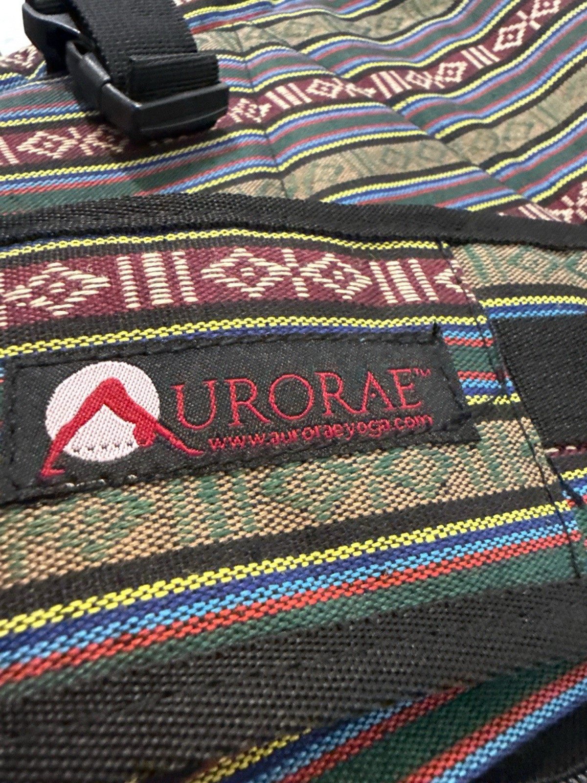 Urorae Yoga Mat Sling Backpack Bag Striped Multi-Color Crossbody Travel Pack