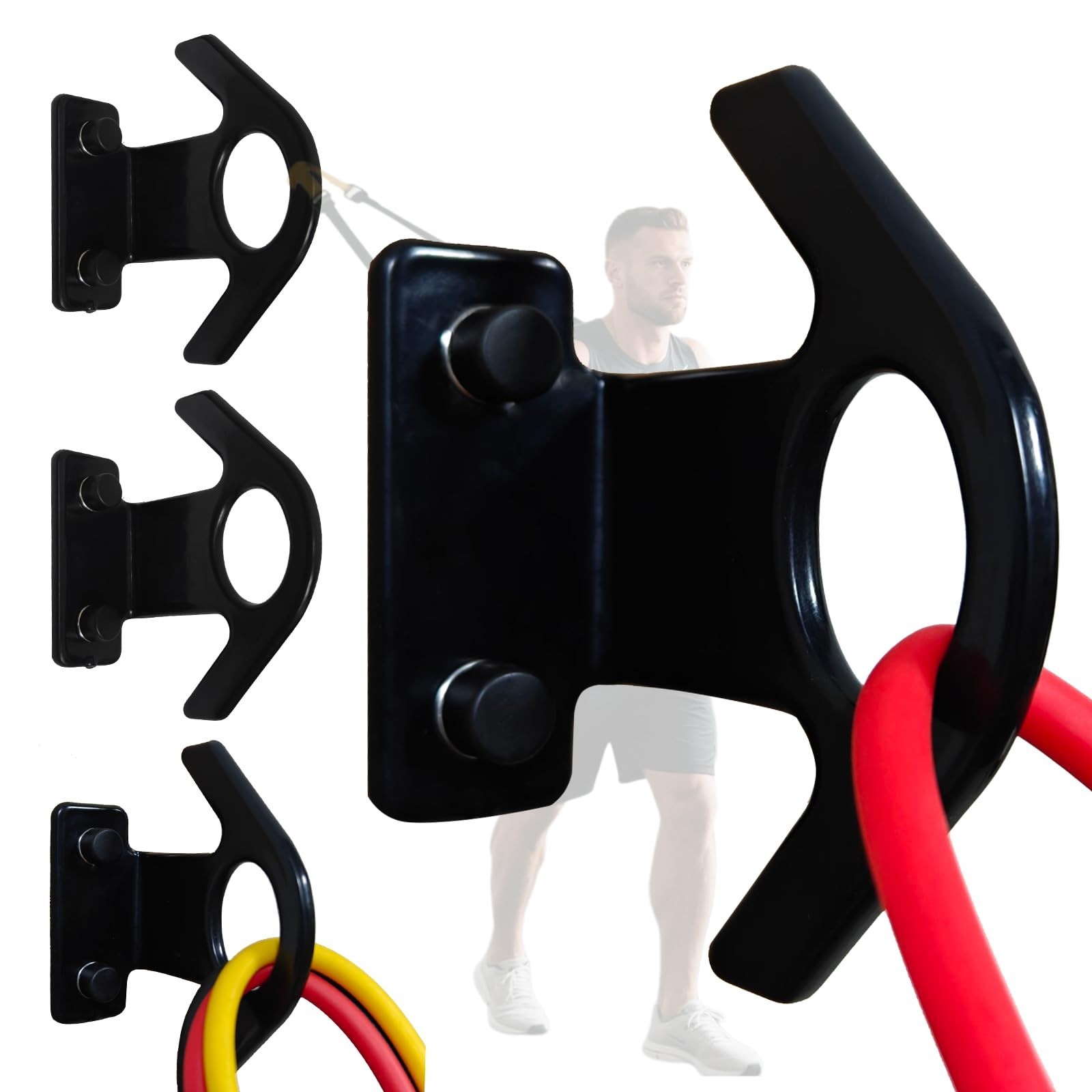 Resistance Band Wall Anchor(3PCS),Resistance Bands Wall Mount for Home Workou…