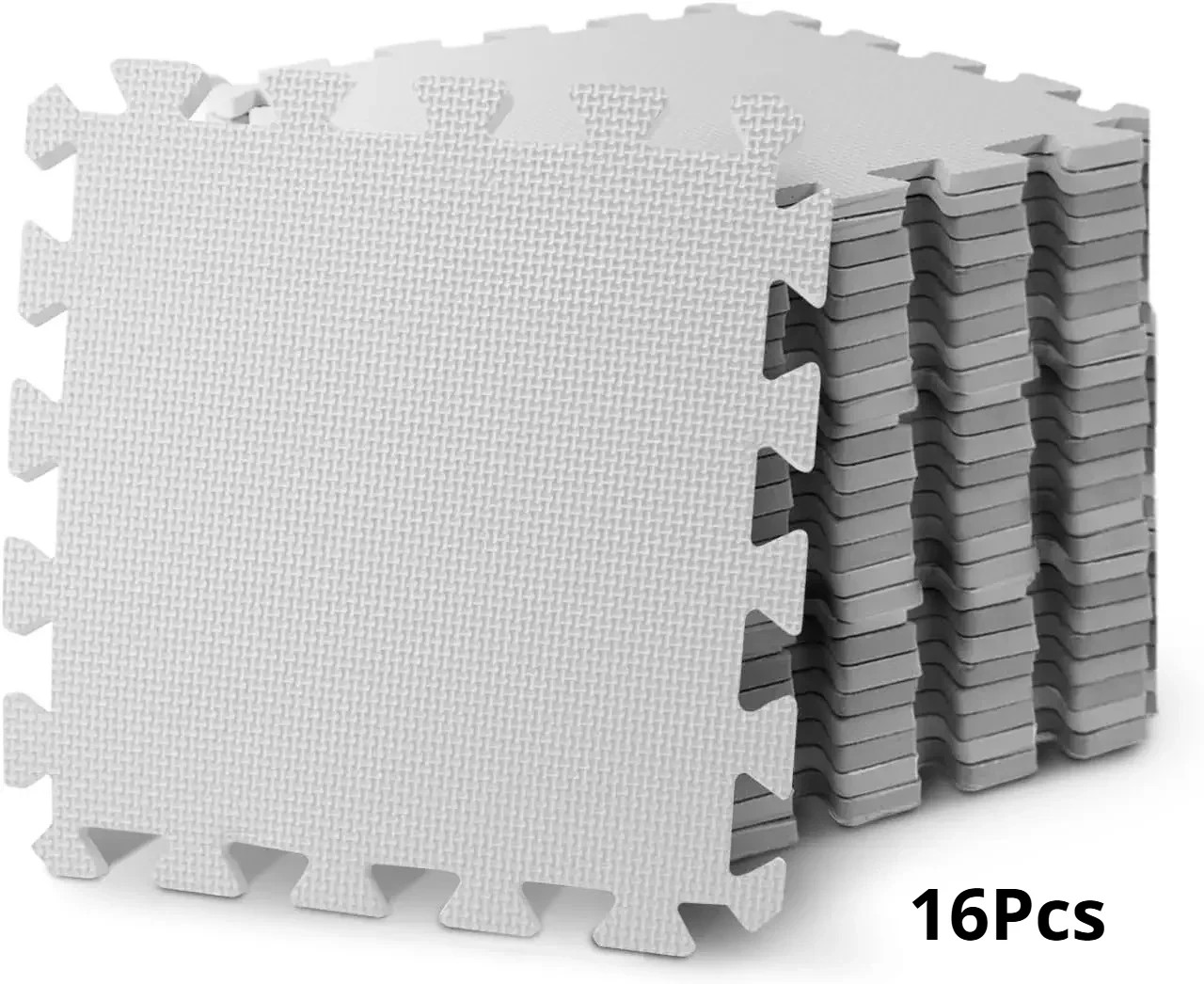 8/16 Pcs Gym Mat Cross-Patterned Foam Massage Carpet Fluffy and Soft Interlockin