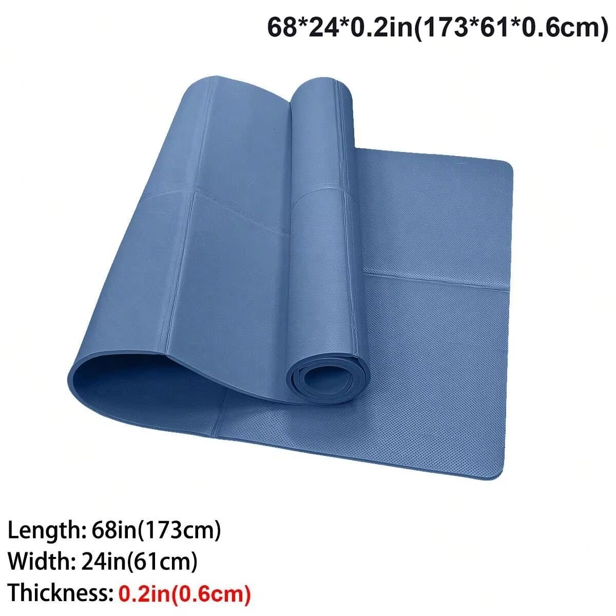 Foldable EVA Yoga Mat 3/4/6mm Eco-Friendly Travel Pilates Fitness Floor Mat