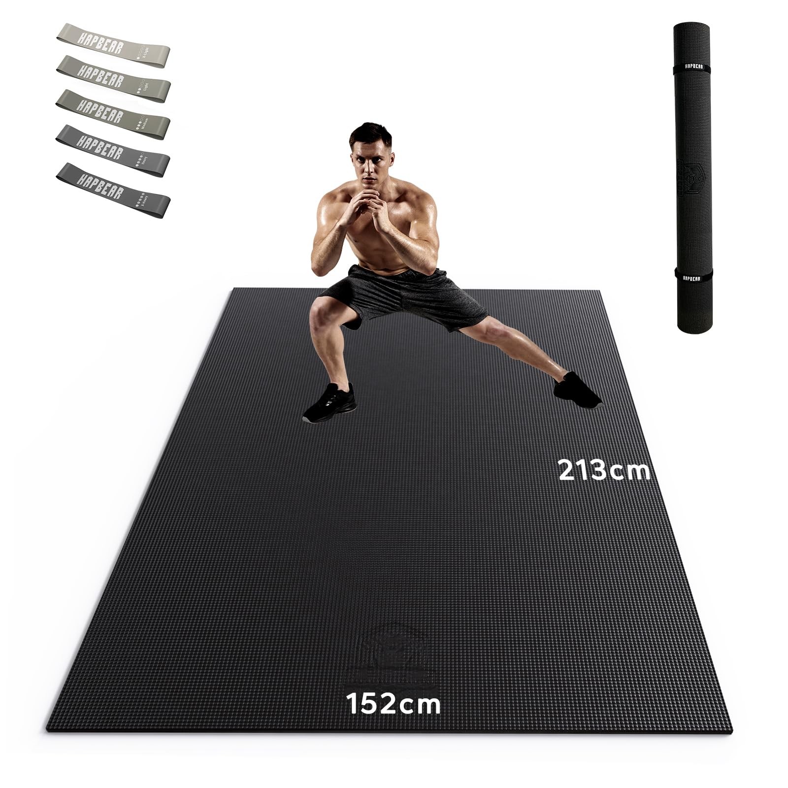 Yoga Mat XXL Extra Large Wide Sports Mat Fitness Mat Non Slip 213×152/183…