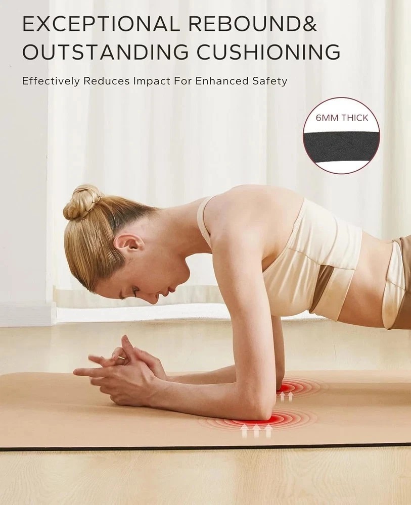Large Cork Yoga Mat – 72″X36″ Wide Non-Slip for Home Workout, Yoga, Pilates