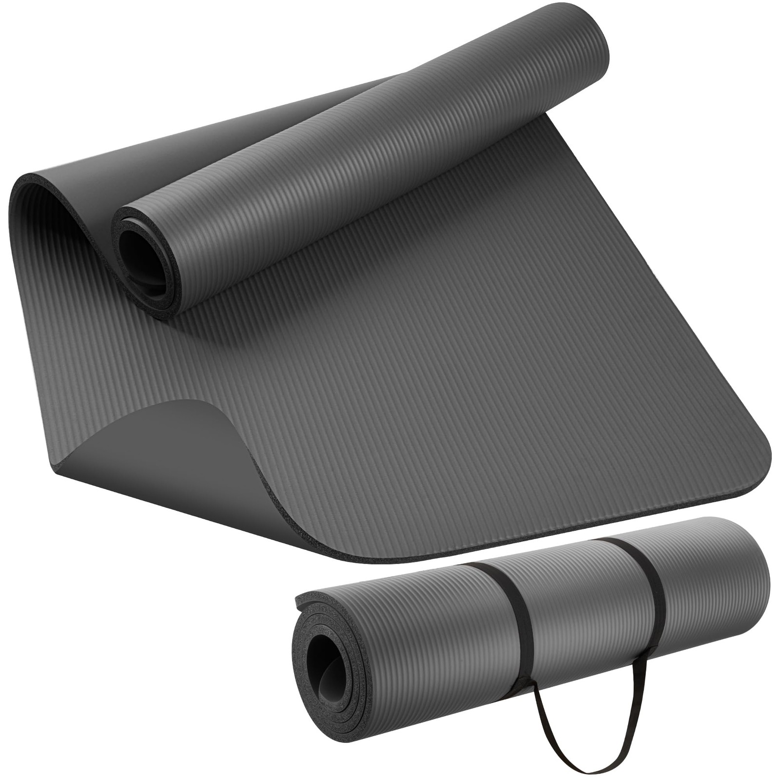 Extra Thick NBR Yoga Mat for & Men, 15mm Thick, 72”x32” Large Exercise Mat wi…