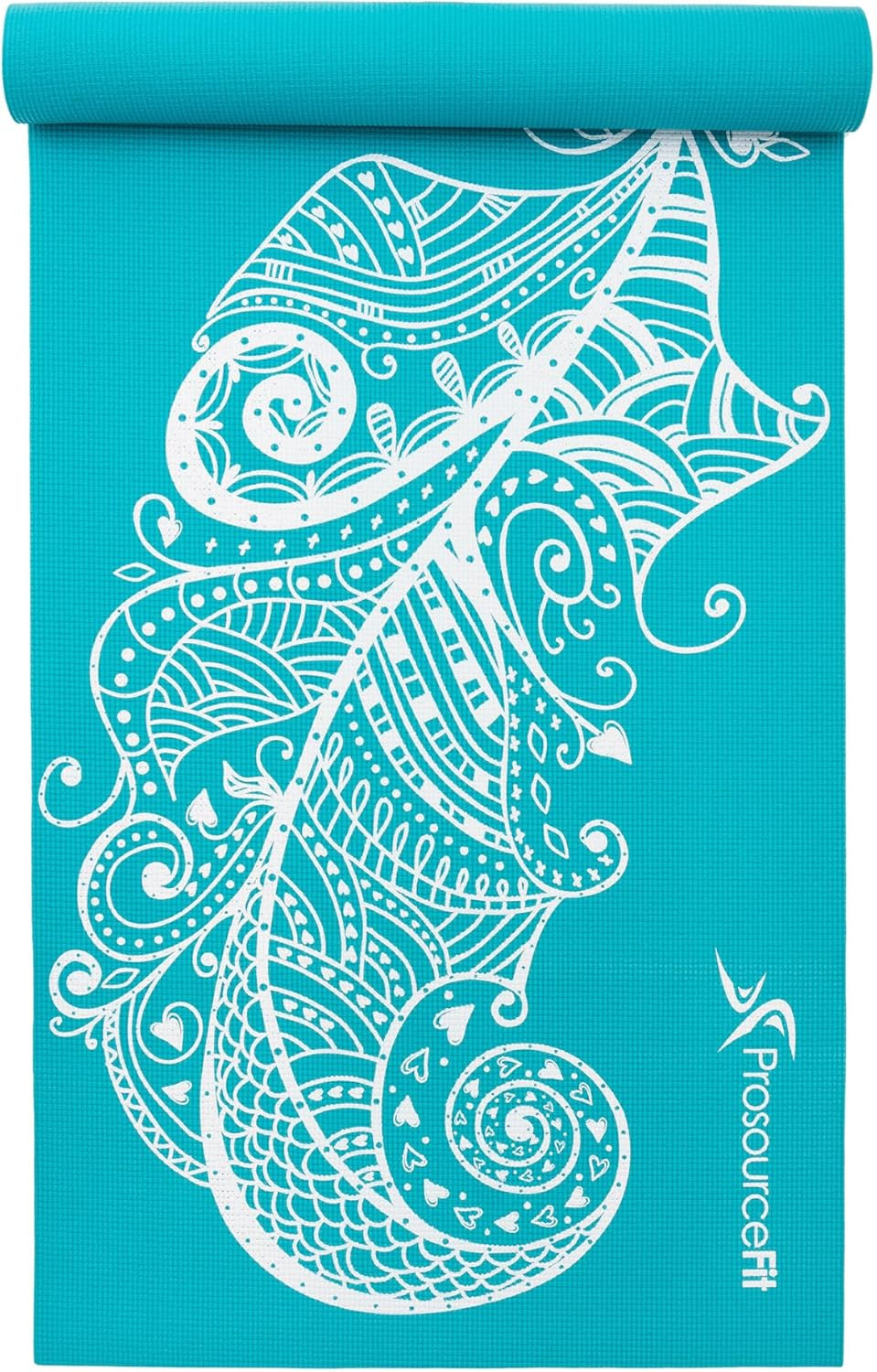 Feather Yoga Mat 3/16″ (5Mm) Thick Workout Surface with Exclusive Printed Design