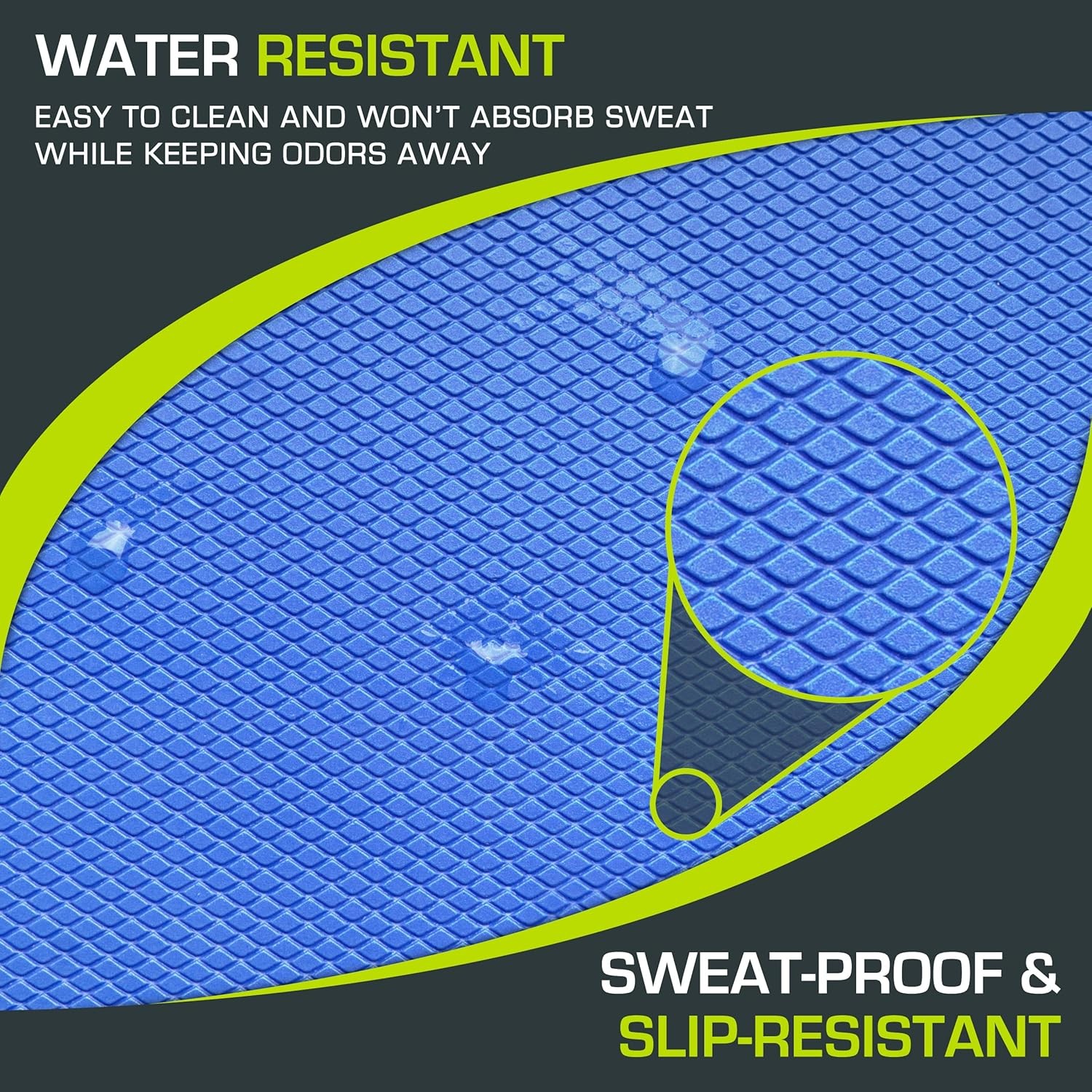 Cushioned Non-Slip Exercise Balance Pad & Knee Workout Foam Mat