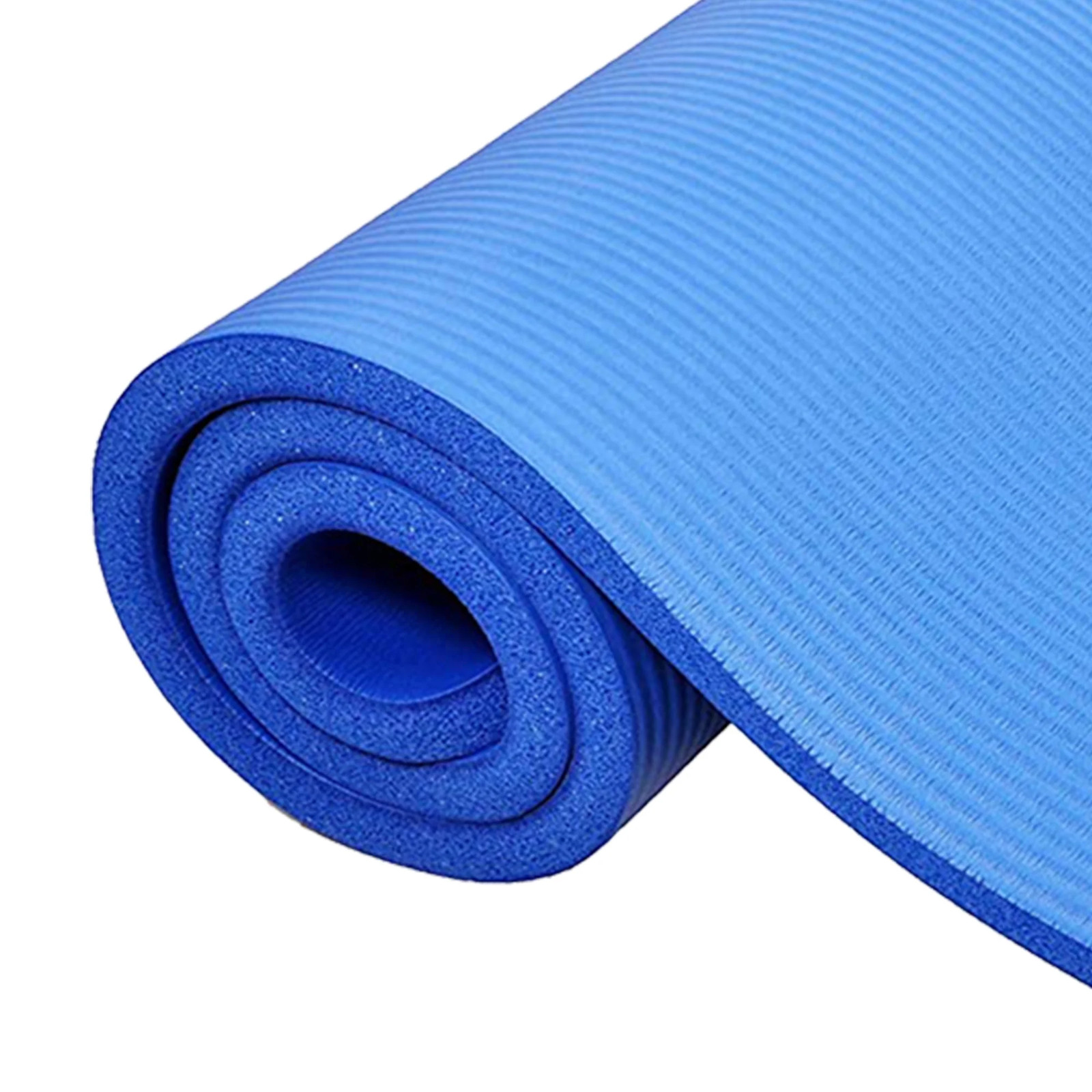 All-Purpose 1-Inch Extra Thick High Density Anti-Tear Exercise Yoga Mat with Car