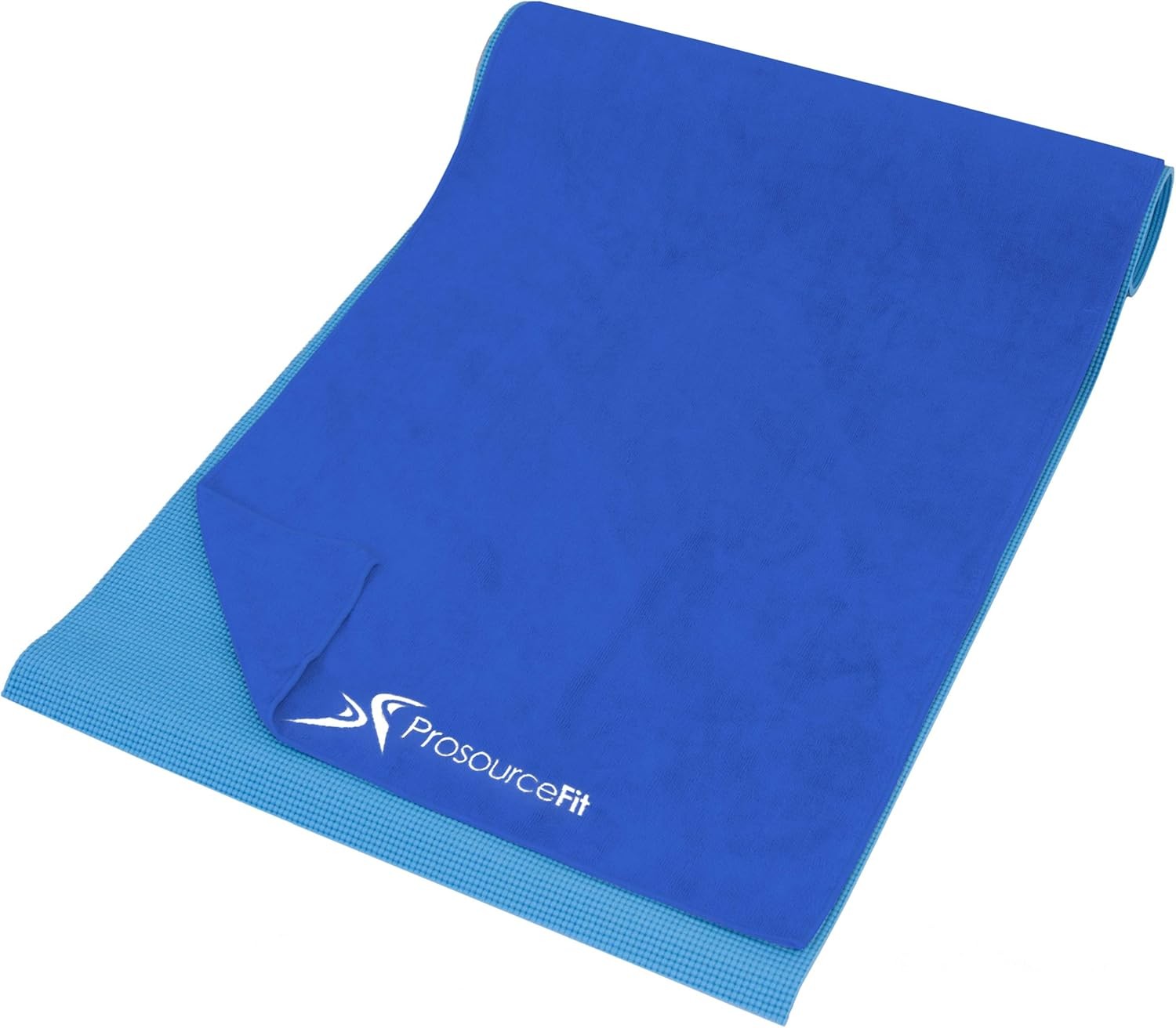 ProsourceFit Arida Yoga Mat Towel Super-Absorbent 68 x 24-Inch, Blue