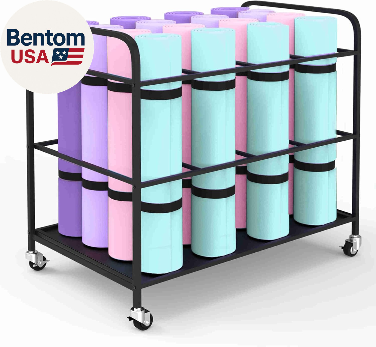 Yoga Mat Holder Organizer Yoga Mat Storage Rack Basket for Home Gym Exercise Wor