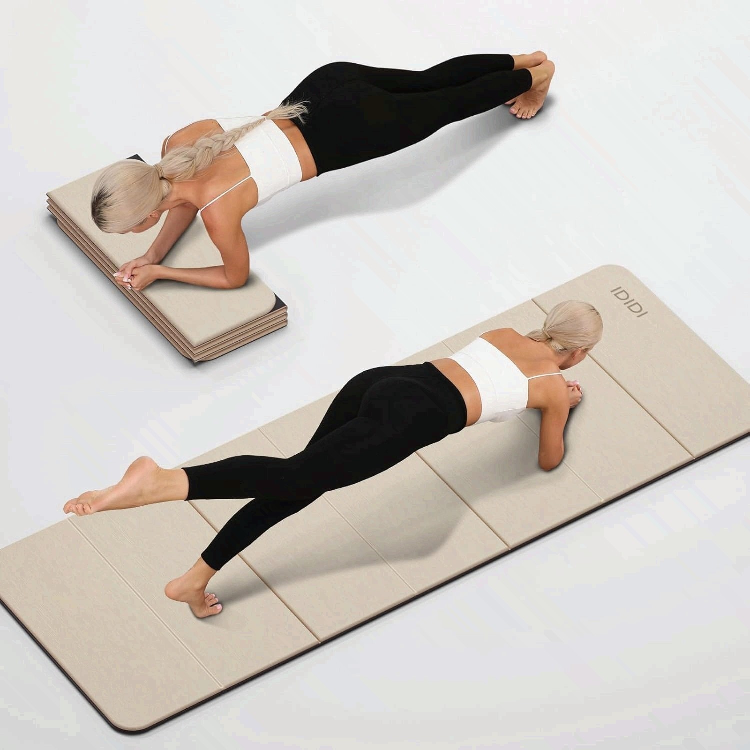 Foldable Yoga Mat Extra Thick 0.32 Inches – POE Material Exercise Mat