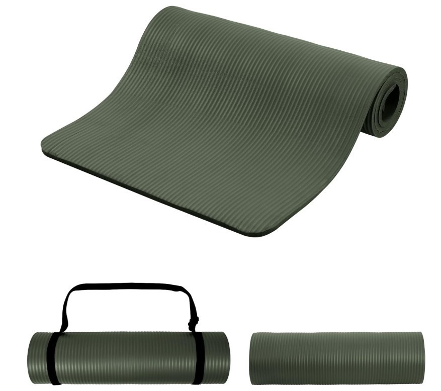 Yoga Mat by RDX, Gym, Workout, Fitness Mat, Thick, Travel Yoga Mat, Pilates Mat