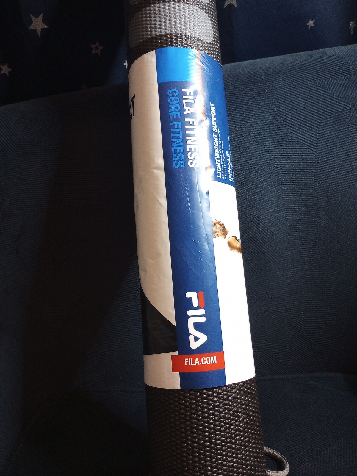 Fila 3mm Thick Yoga Mat + P90X Yoga Block + On-The-Go Reusable Cooling Towel