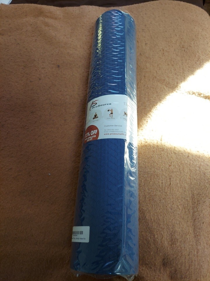 ProsourceFit Original Yoga Exercise Mat – Blue/Aqua NEW