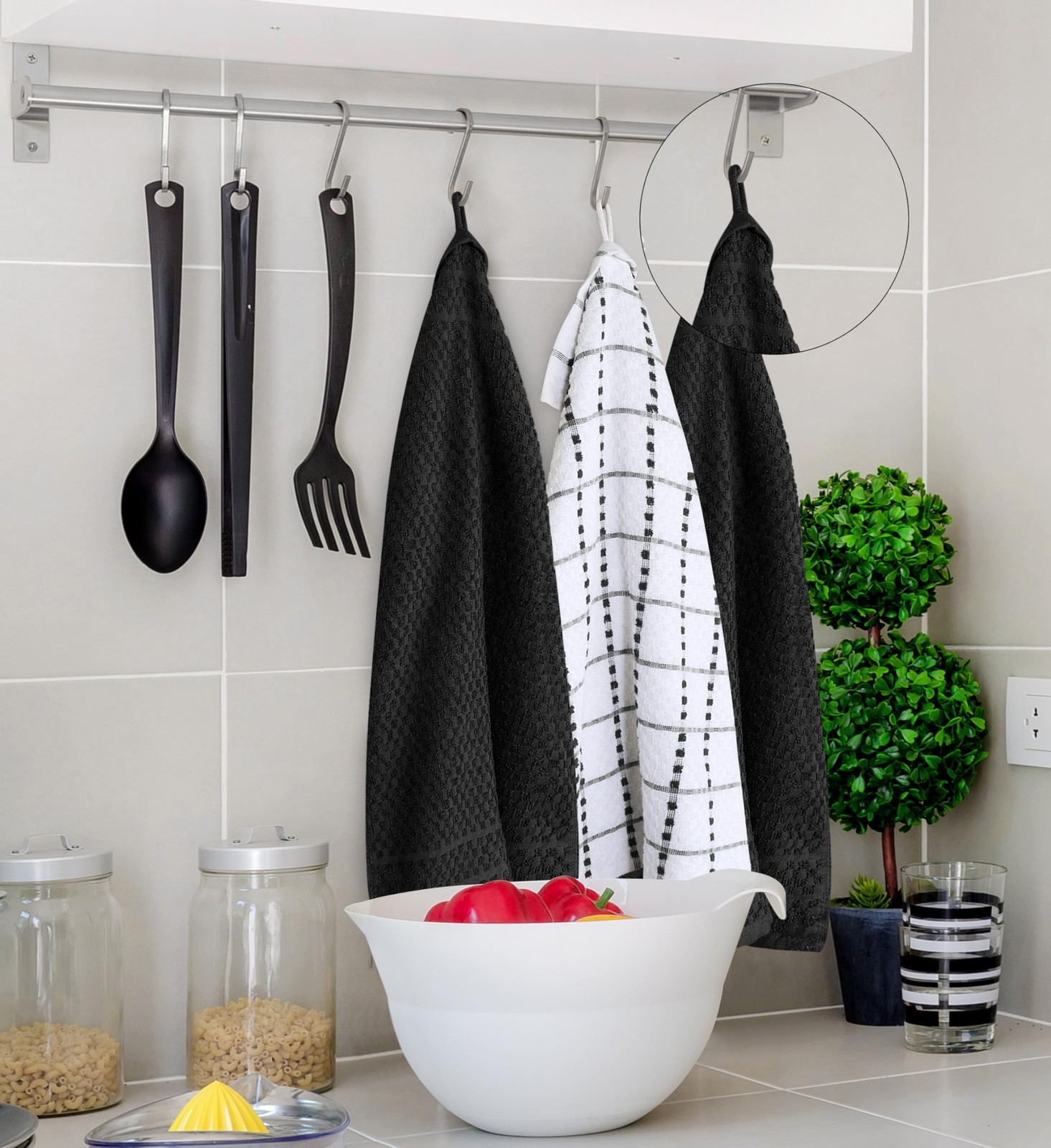 Utopia Towels – Kitchen Towels 12 Pack, 15 x 25 Inches, 100% Ring Spun Cotton…